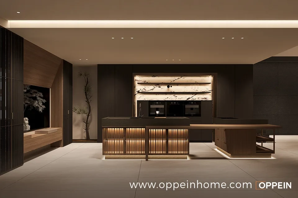 OPPEIN Wood and full-height storage product reference